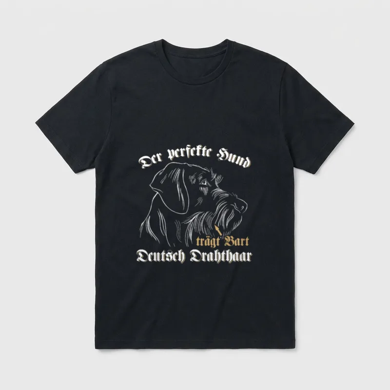 Deutsch Drahthaar Der perfekte Hund T-Shirt – Klassisches T-Shirt in Schwarz