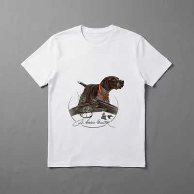 Deutsch Kurzhaar Jagdhund T-Shirt – Klassisches T-Shirt in Schwarz