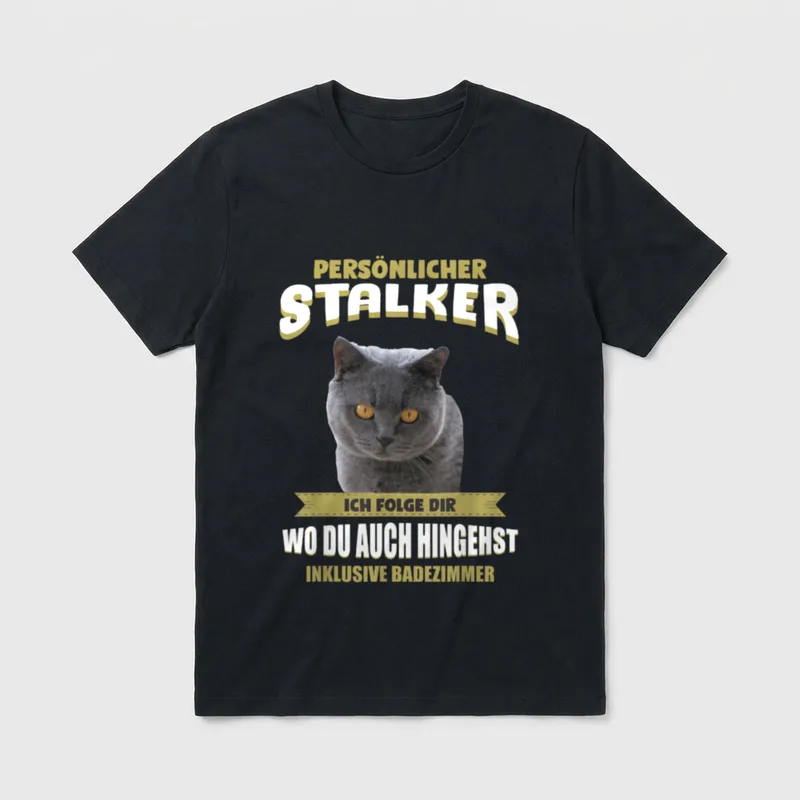 Britisch Kurzhaar Britisch Kurzhaar T-Shirt – Klassisches T-Shirt in Schwarz