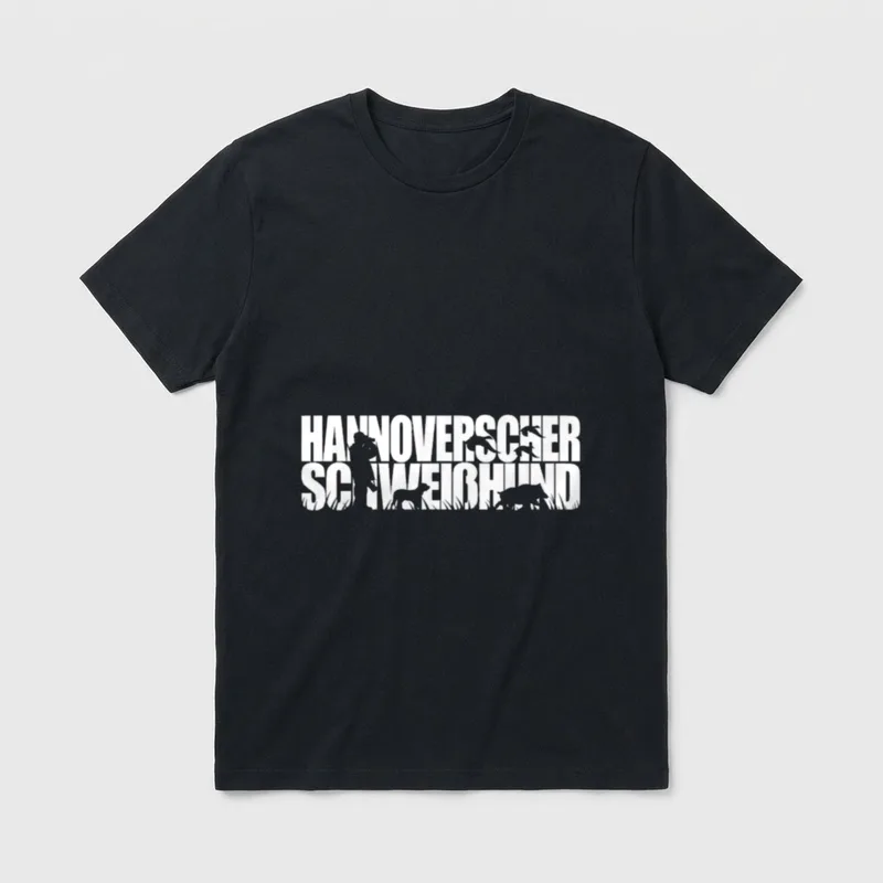 Hannoverscher Schweißhund Jagdhund Hunde T-Shirt – Klassisches T-Shirt in Schwarz