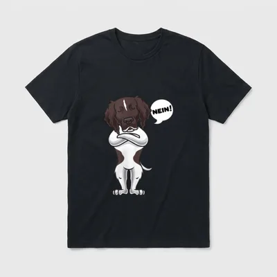 Sturer Kleiner Münsterländer Hund T-Shirt – Klassisches T-Shirt in Schwarz