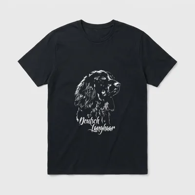 Deutsch Langhaar Jagdhunde Hunde T-Shirt – Klassisches T-Shirt in Schwarz