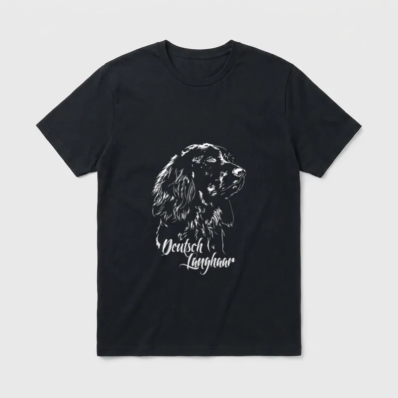 Deutsch Langhaar Jagdhunde Hunde T-Shirt – Klassisches T-Shirt in Schwarz