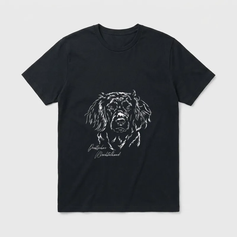 Deutscher Wachtelhund Jagd Jagdhunde T-Shirt – Klassisches T-Shirt in Schwarz