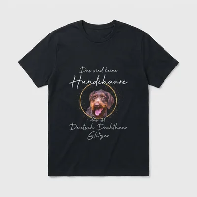 Deutsch Drahthaar T-Shirt – Klassisches T-Shirt in Schwarz