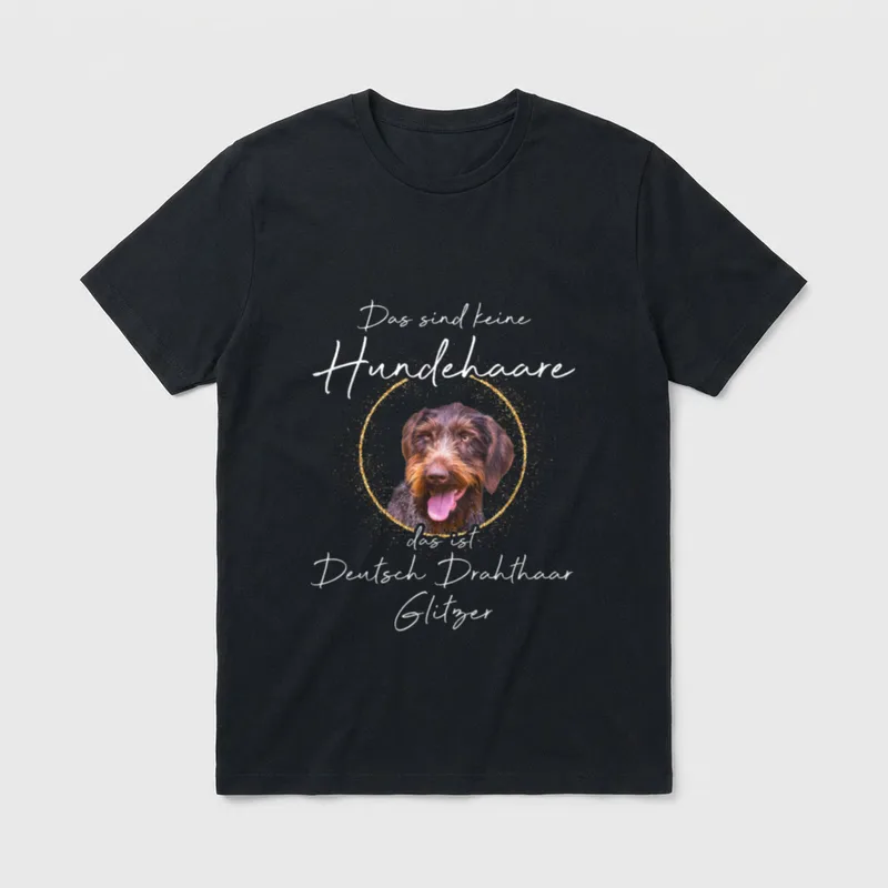 Deutsch Drahthaar T-Shirt – Klassisches T-Shirt in Schwarz
