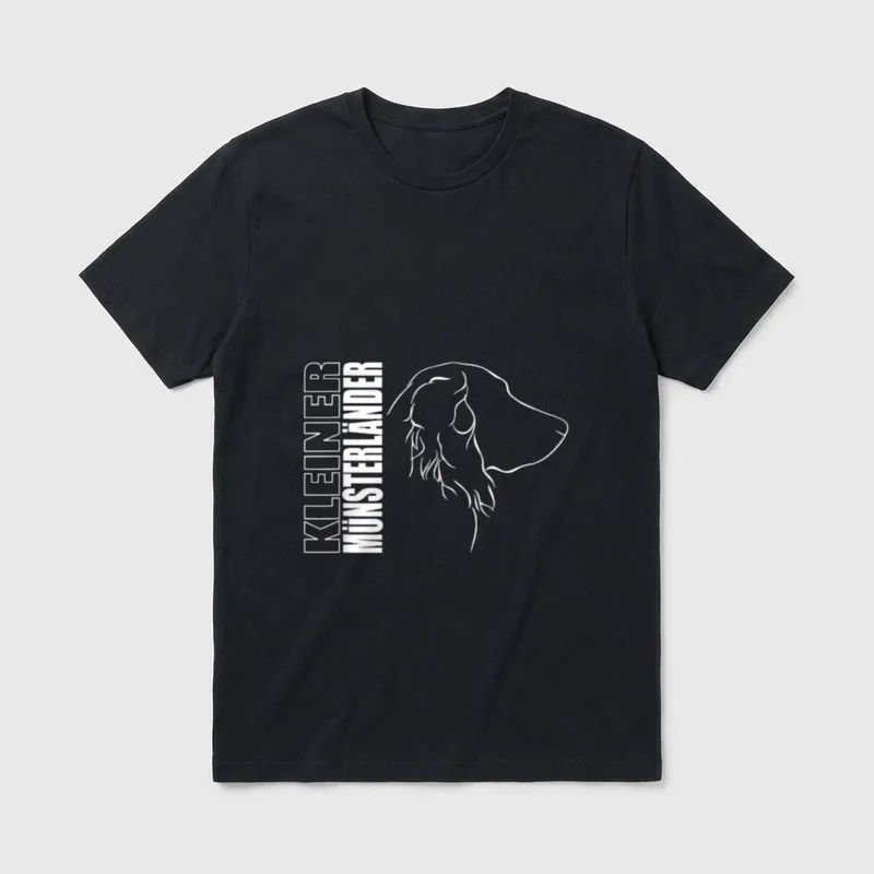 Wilsigns Kleiner Münsterländer T-Shirt – Klassisches T-Shirt in Schwarz
