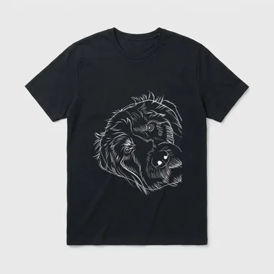 Hund Deutsch Drahthaar T-Shirt – Klassisches T-Shirt in Schwarz