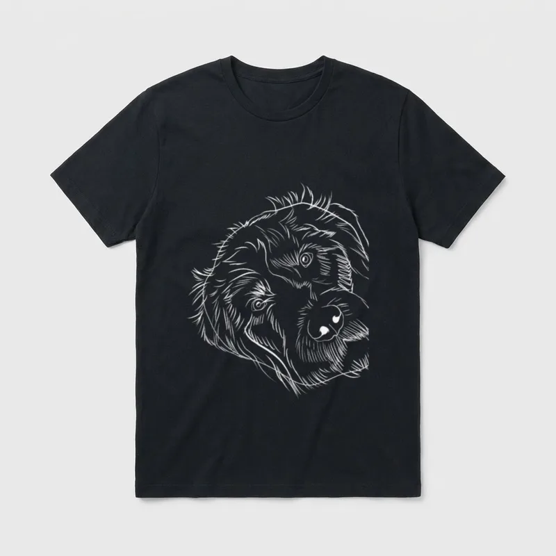 Hund Deutsch Drahthaar T-Shirt – Klassisches T-Shirt in Schwarz