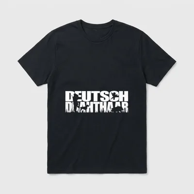 Deutsch Drahthaar Jagdhund Hunde T-Shirt – Klassisches T-Shirt in Schwarz
