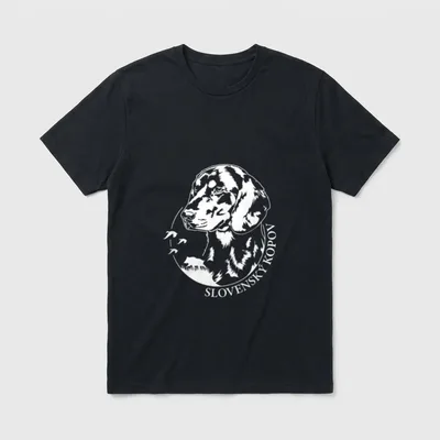 Slovensky Kopov Portrait Hund T-Shirt – Klassisches T-Shirt in Schwarz