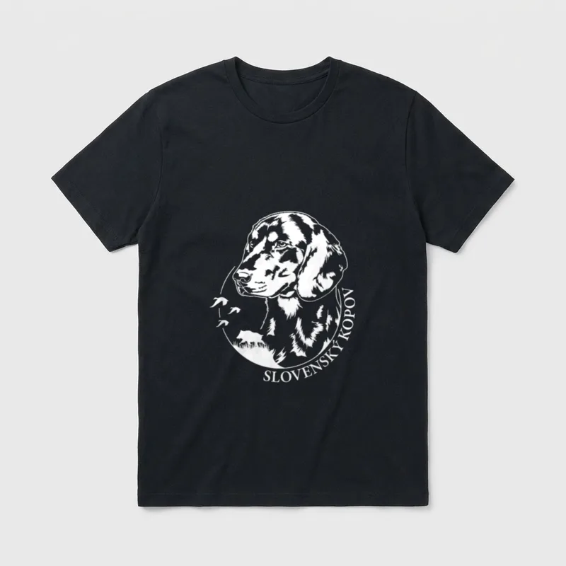 Slovensky Kopov Portrait Hund T-Shirt – Klassisches T-Shirt in Schwarz
