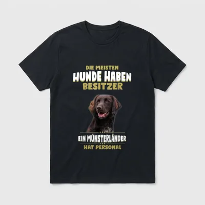 Großer Münsterländer Kleiner Münsterländer T-Shirt – Klassisches T-Shirt in Schwarz