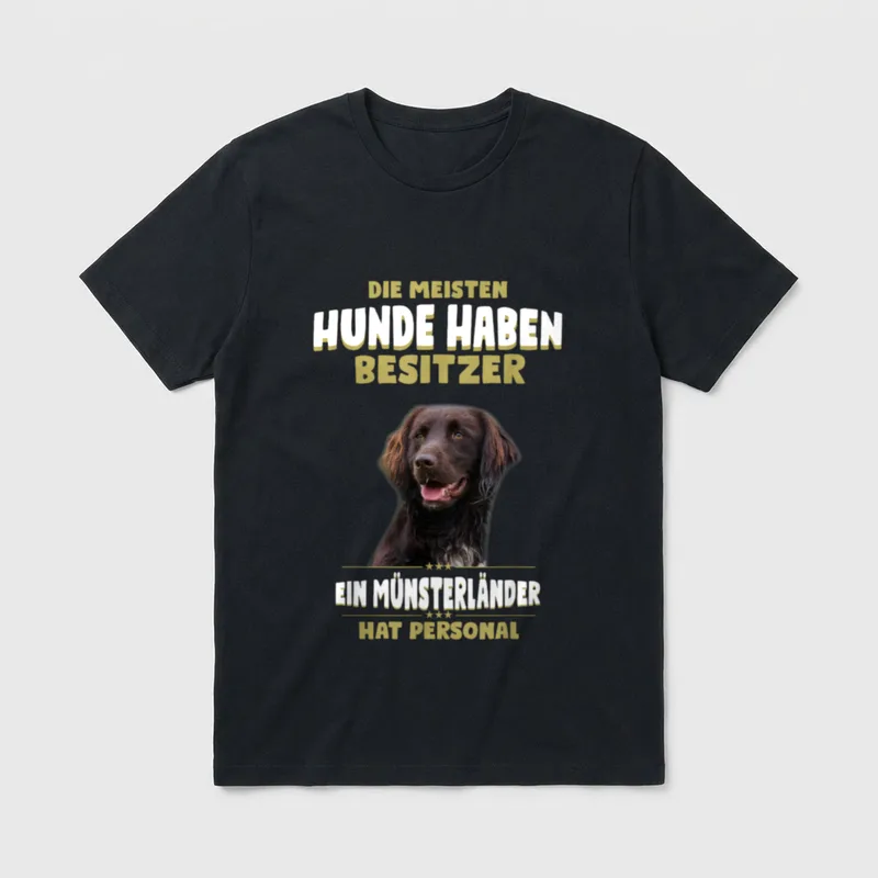 Großer Münsterländer Kleiner Münsterländer T-Shirt – Klassisches T-Shirt in Schwarz