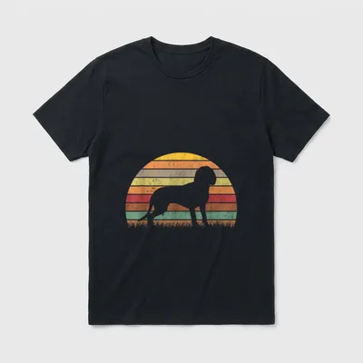 Bayerischer Gebirgsschweisshund Retro BGS T-Shirt – Klassisches T-Shirt in Schwarz