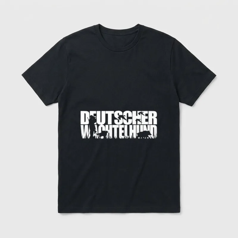 Deutscher Wachtelhund Jagdhunde Hunde T-Shirt – Klassisches T-Shirt in Schwarz