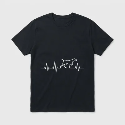 Deutsch-Kurzhaar EKG-GSP T-Shirt – Klassisches T-Shirt in Schwarz