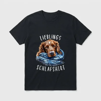 Hund Offizielles Lieblings Schlafshirt Irish T-Shirt – Klassisches T-Shirt in Schwarz