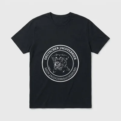 Deutscher Jagdterrier Jäger Jagdhund T-Shirt – Klassisches T-Shirt in Schwarz