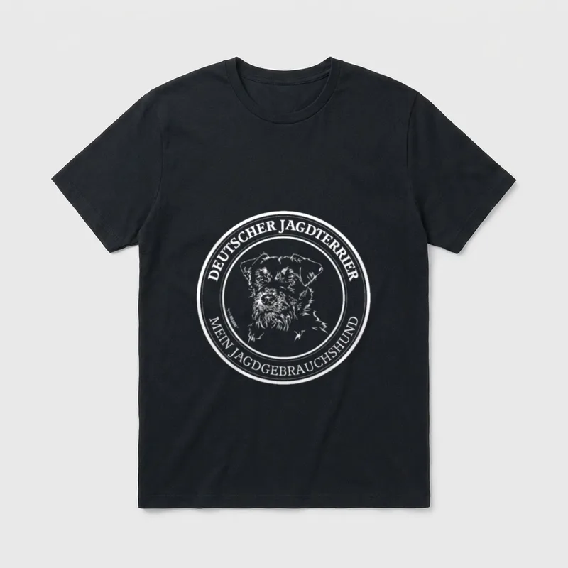 Deutscher Jagdterrier Jäger Jagdhund T-Shirt – Klassisches T-Shirt in Schwarz
