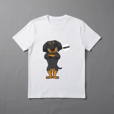 Sturer Brandlbracke Hund lustig T-Shirt – Klassisches T-Shirt in Schwarz