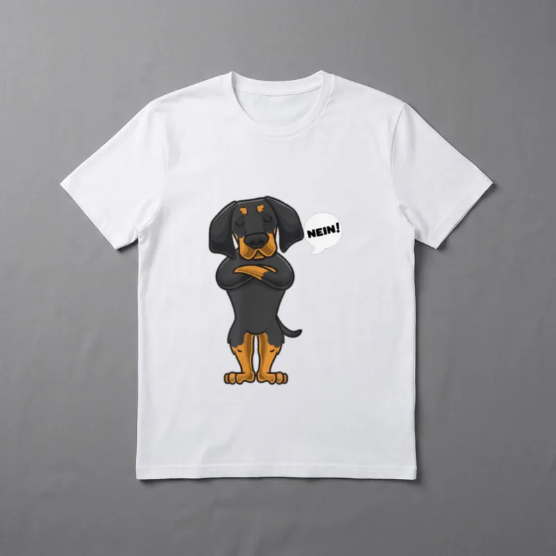 Sturer Brandlbracke Hund lustig T-Shirt – Klassisches T-Shirt in Schwarz