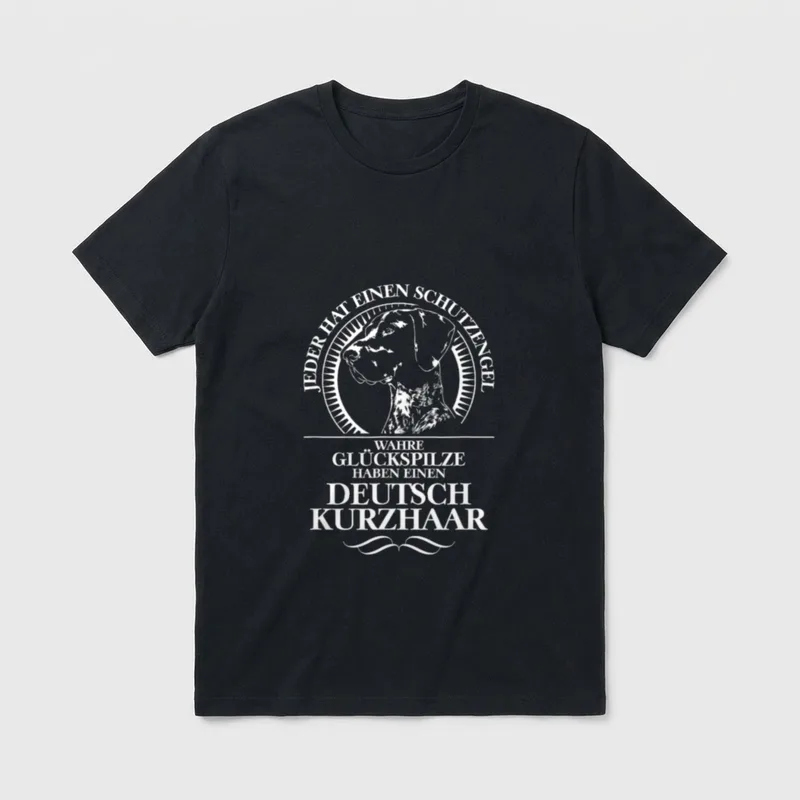 Deutsch Kurzhaar Schutzengel Jagdhunde T-Shirt – Klassisches T-Shirt in Schwarz