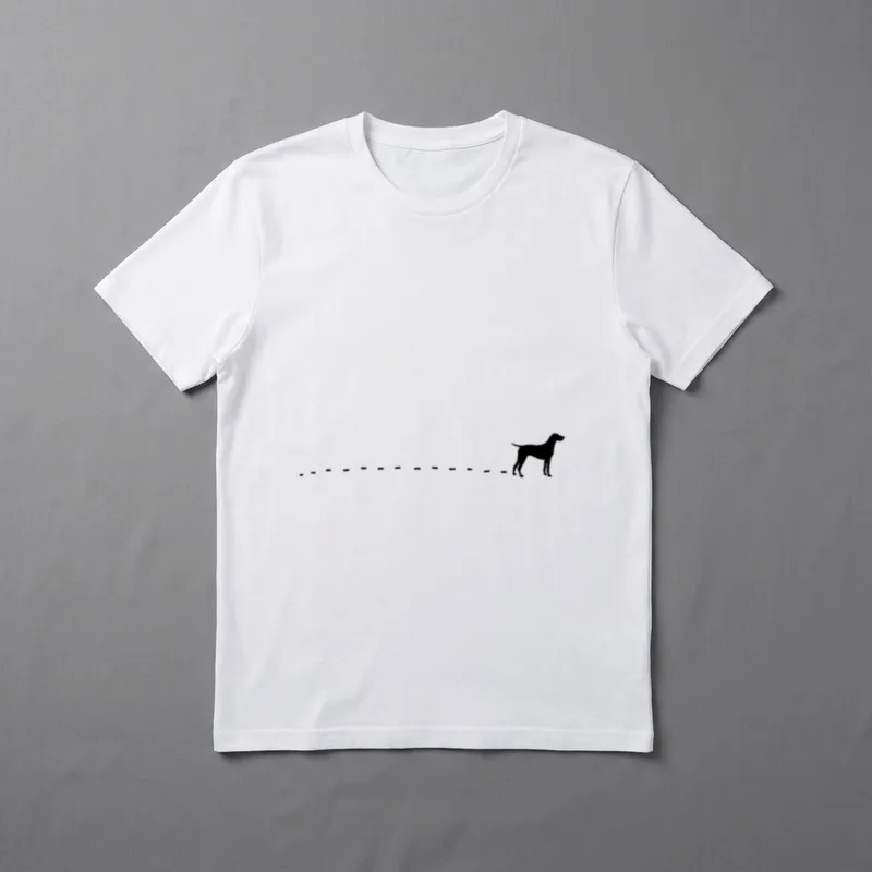Deutsch Kurzhaar Natur Silhouette T-Shirt – Klassisches T-Shirt in Schwarz