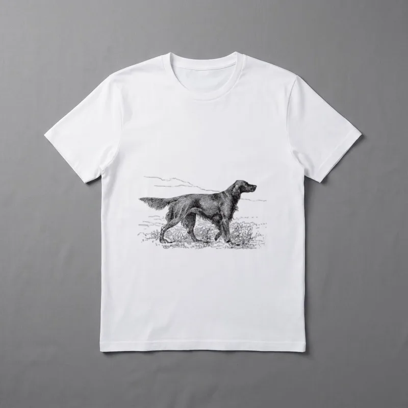 Irish Setter Hund Vintage T-Shirt – Klassisches T-Shirt in Schwarz