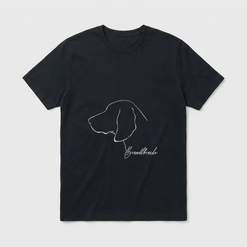 Brandlbracke Profil Jagdhund Hunderasse T-Shirt – Klassisches T-Shirt in Schwarz