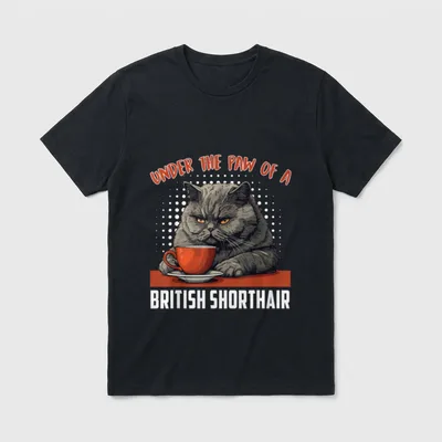 Britisch Kurzhaar UNDER THE T-Shirt – Klassisches T-Shirt in Schwarz