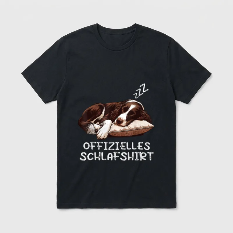 Offizielles Schlafshirt Münsterländer T-Shirt – Klassisches T-Shirt in Schwarz