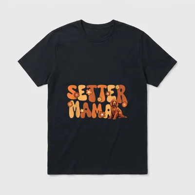 Irish Red Setter Groovy T-Shirt – Klassisches T-Shirt in Schwarz