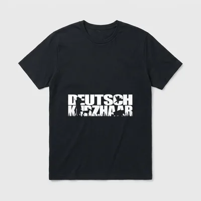 Deutsch Kurzhaar Jagdhund Hund Hunde Jagd T-Shirt – Klassisches T-Shirt in Schwarz