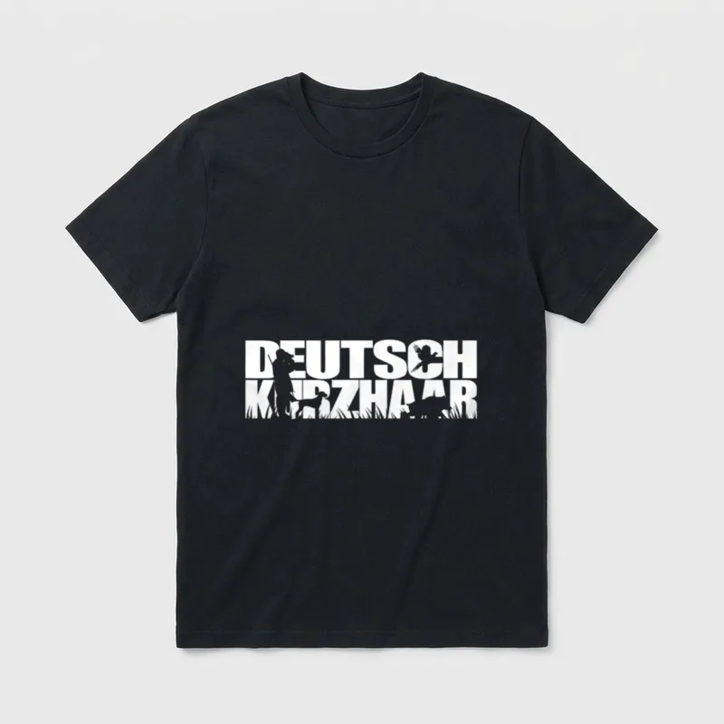 Deutsch Kurzhaar Jagdhund Hund Hunde Jagd T-Shirt – Klassisches T-Shirt in Schwarz