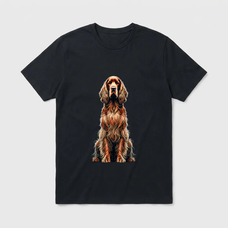 Irish Setter Irish Red Jagdhunde T-Shirt – Klassisches T-Shirt in Schwarz