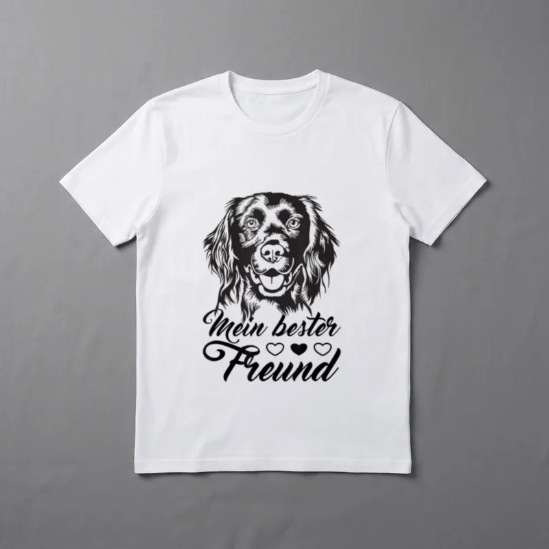 Münsterländer Hund Münsterländer Züchter T-Shirt – Klassisches T-Shirt in Schwarz
