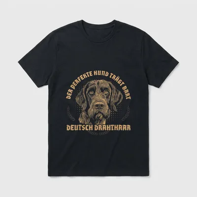 Deutsch Drahthaar Der perfekte Jagdhunde T-Shirt – Klassisches T-Shirt in Schwarz