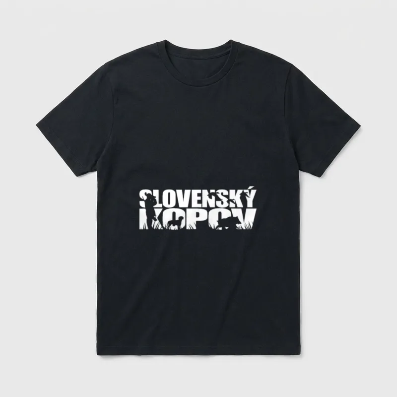 Slovensky Kopov Jagdhund Hund T-Shirt – Klassisches T-Shirt in Schwarz