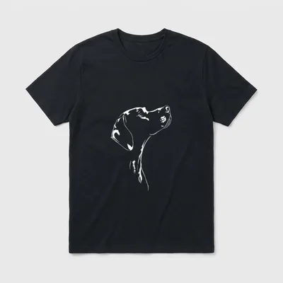 English Pointer Portrait Silhouette T-Shirt – Klassisches T-Shirt in Schwarz