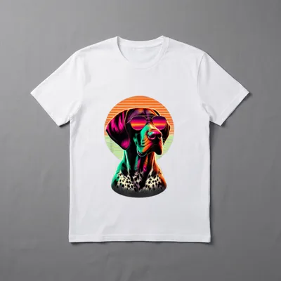 Sonnenuntergangs-sonnenbrille Deutscher Kurzhaar Gsp T-Shirt – Klassisches T-Shirt in Schwarz