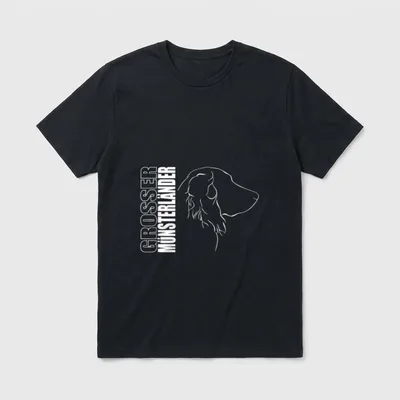 Wilsigns Großer Münsterländer T-Shirt – Klassisches T-Shirt in Schwarz