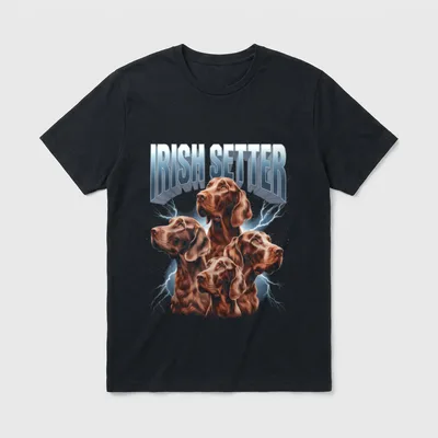 Irischer Setter T-Shirt – Klassisches T-Shirt in Schwarz