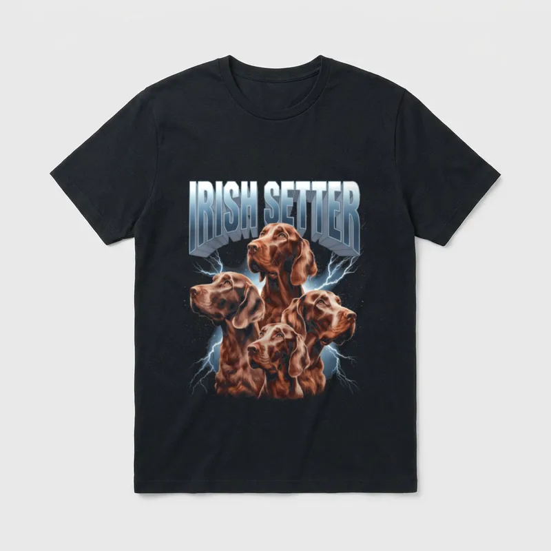 Irischer Setter T-Shirt – Klassisches T-Shirt in Schwarz