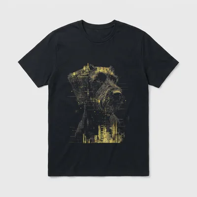 Deutscher Drahthaar Jagdhunde T-Shirt – Klassisches T-Shirt in Schwarz