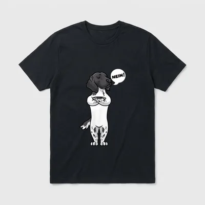 Sturer Großer Münsterländer Hund T-Shirt – Klassisches T-Shirt in Schwarz