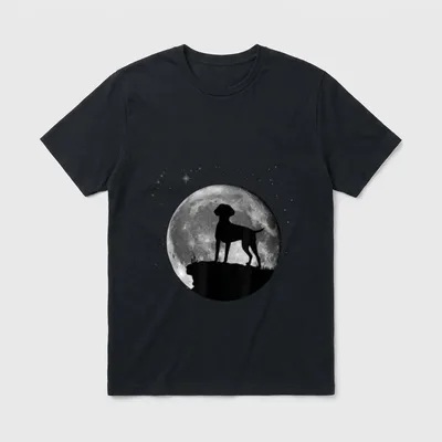 Deutsch Kurzhaar Hunde T-Shirt 0163 – Klassisches T-Shirt in Schwarz