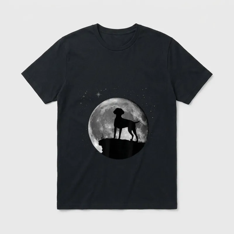 Deutsch Kurzhaar Hunde T-Shirt 0163 – Klassisches T-Shirt in Schwarz