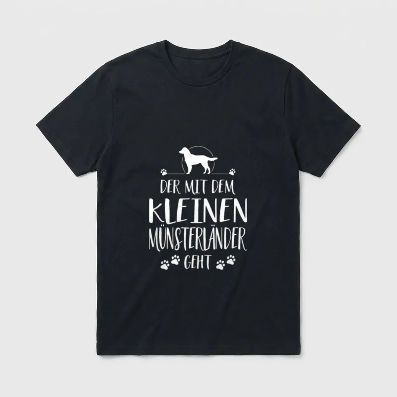 Der mit dem Kleinen T-Shirt – Klassisches T-Shirt in Schwarz