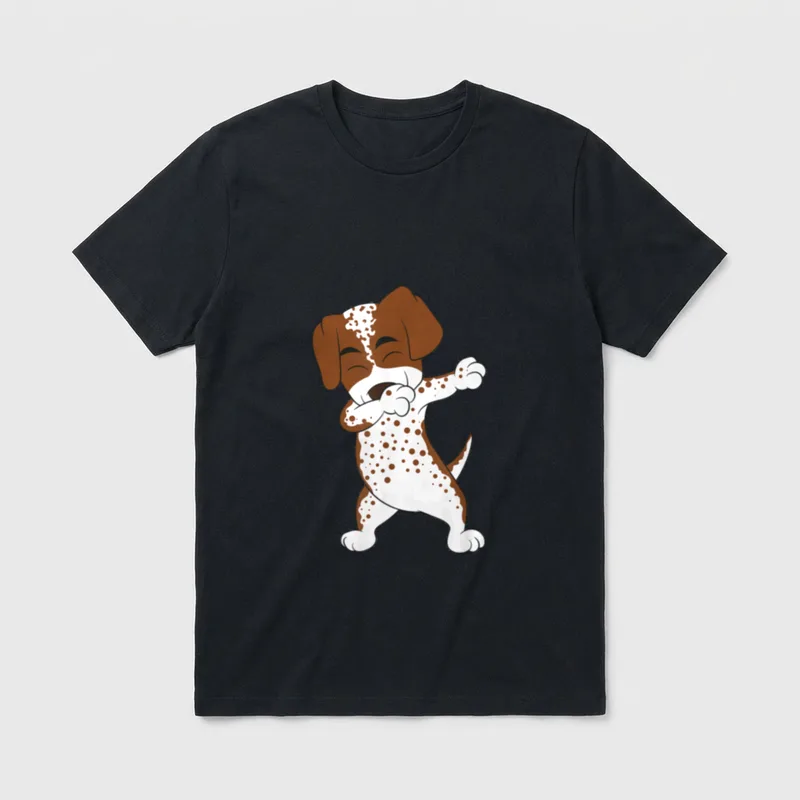 Deutsch Kurzhaar Frauchen Herrchen T-Shirt – Klassisches T-Shirt in Schwarz